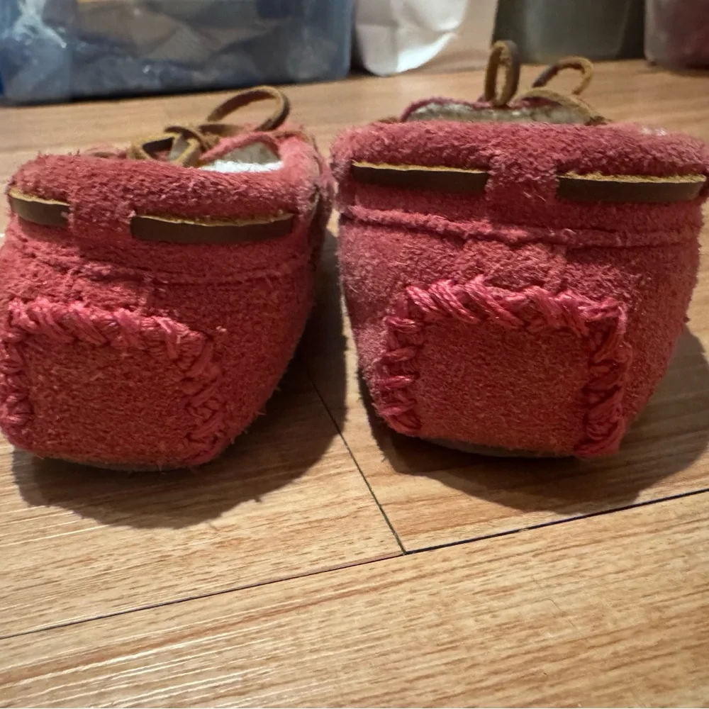 Pink Minnetonka Moccasins